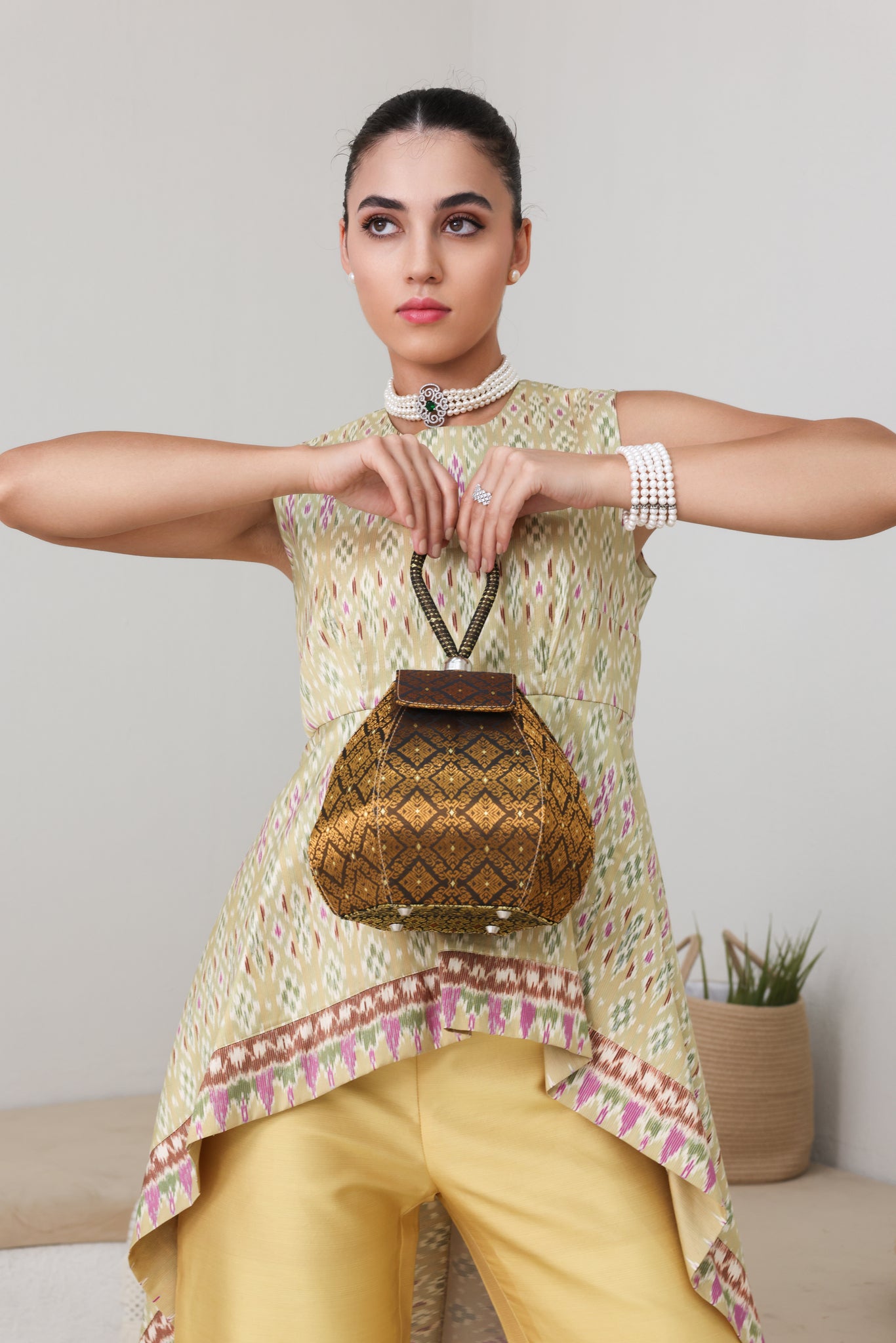 Chada Bucket Bag (Bronze) Set