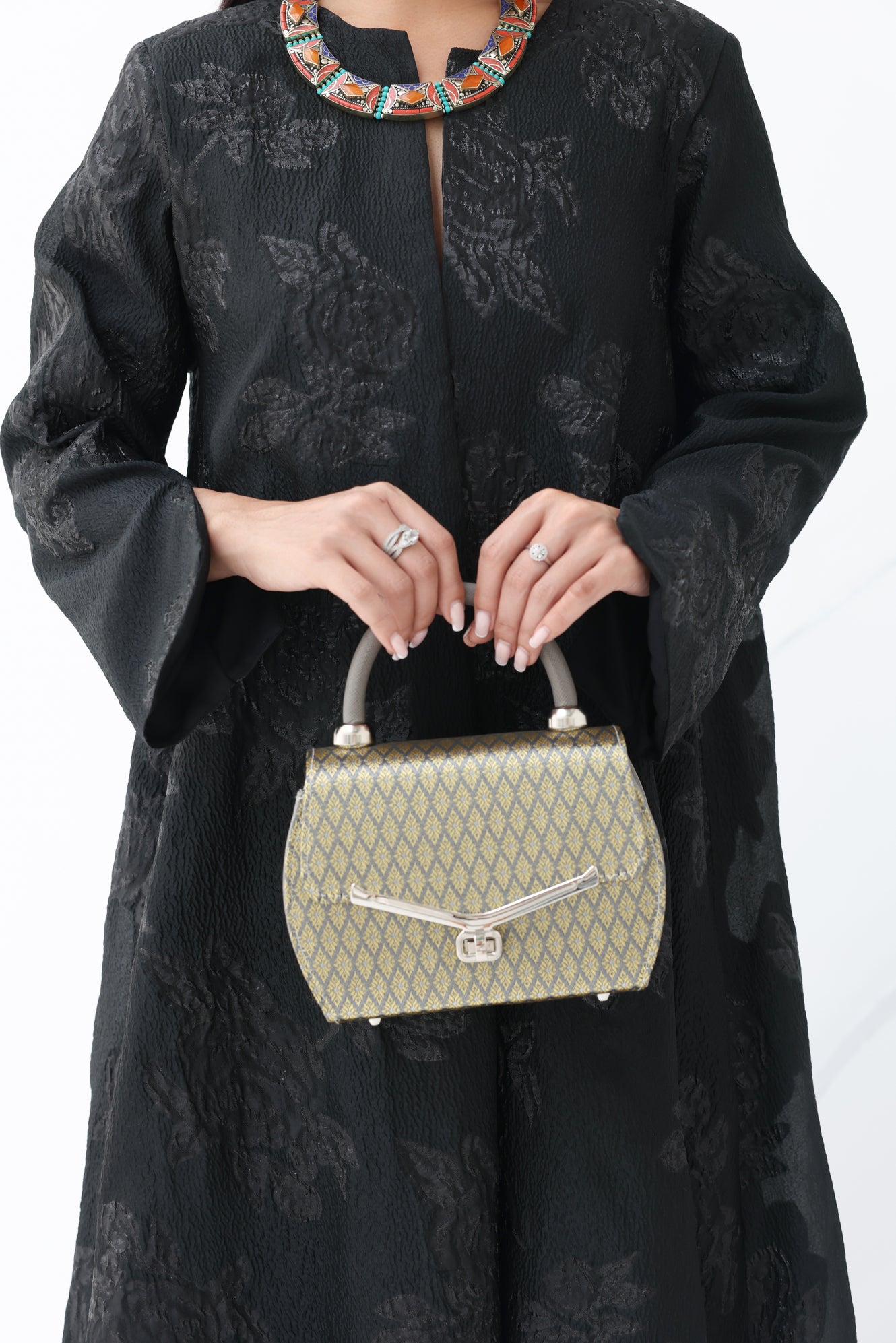Loy Krathong Wristlet Bag (Olive Green)