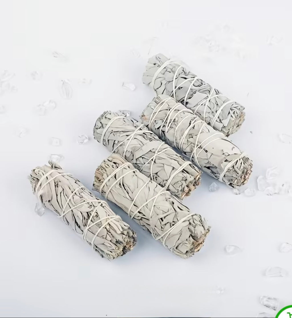 White Sage Bundle for home cleansing ceremony Incense Healing Meditation &Smudge Stick Rituals