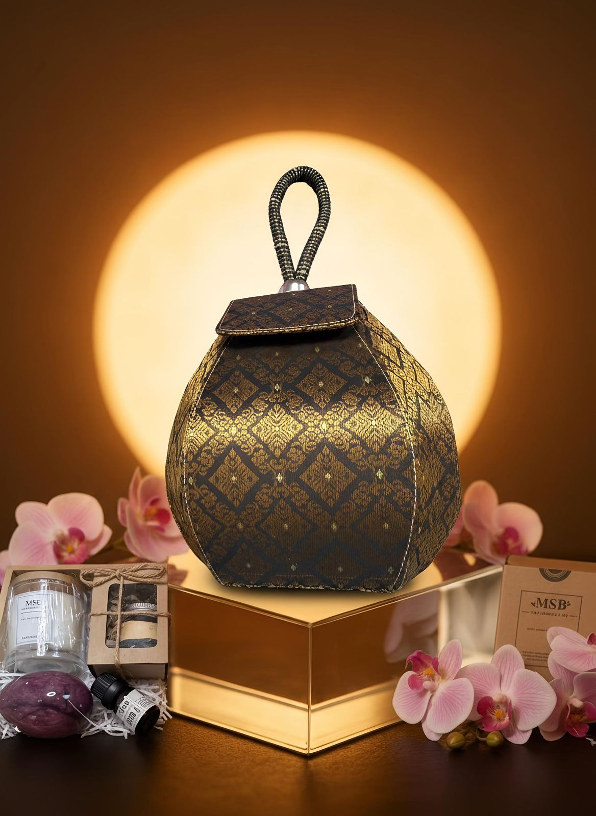 Chada Bucket Bag (Bronze) Set